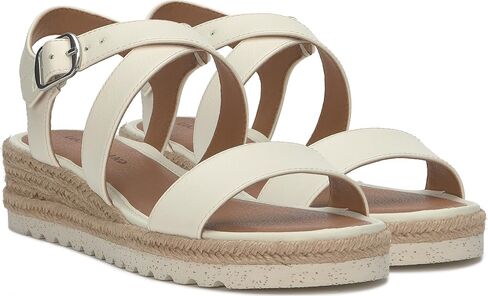 Lucky Brand Women's TRIANNA Wedge Sandal, Black, 8.5 in Saudi Arabia