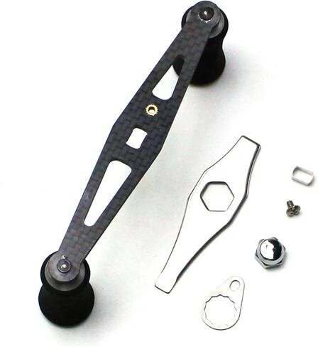 السيد Z 102mm بكرات صيد الأسماك مقبض قبضة ألياف الكربون الكربون بكرة بكرة Rocker Crank الملحق. in Kuwait