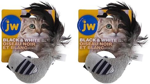 JW Cataction Black and White Bird Toy, Multi, One Size in Saudi Arabia