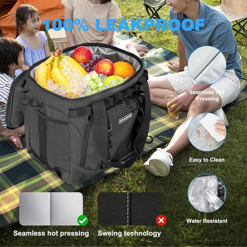 Soft Travel Coolers Bags Insulated Cooling 16hour for Camping Hiking Beach Travel Soft Sided Insulated Cooler Bag 24/48Cans for Women Men in Kuwait