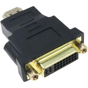 HDMI-Compatible Female to Bidirectional DVI D 24+5/24+1 Male UP Down Elbow Cable Connector Converter for Projector HDMI to DVI(AM DVI F)