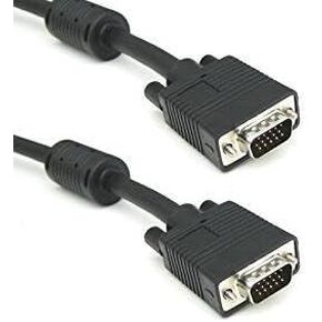 CableVantage VGA 50FT 15 PIN Blue SVGA Super VGA Monitor M/M Male to Male Cable Cord for PC TV Monitor Computer Black VGA Monitor Cable
