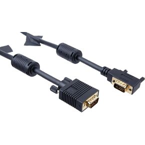 Tripp Lite VGA Coax Right Angle Monitor Cable High Resolution cable with RGB coax (HD15 M/M) 3-ft.(P502-003-RA)