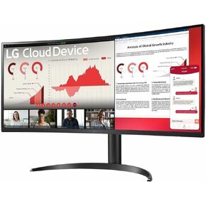 LG 34IN Thin Client AIO Curved Monitor, 3440X1440, Intel CELERON Quad CORE, 4GB DDR, 16GB eMMC