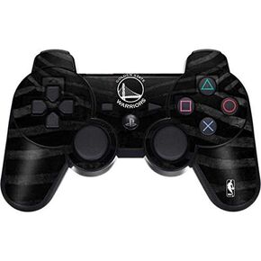 Skinit Decal Gaming Skin for PS3 Dual Shock Wireless Controller - Officially Licensed NBA Golden State Warriors Black Animal Print Design