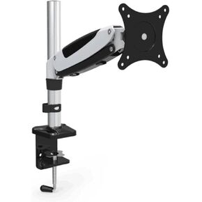 Aluminum Gas Spring 360 Degree 15"-27" Monitor Holder Desk Clamping Mount Full Motion Height Adjustable Bracket Arm