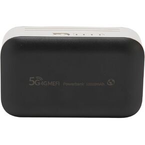 Portable 4G LTE Router with 300Mbps LTE Modem, 10000mAh Battery, Supports 10 Devices for Travel, Outdoor Live Broadcasting, Black