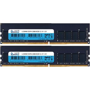 Smartbuy 16GB (2 x 8GB) DDR4 UDIMM PC4-21300 2666MHz CL19 Unbuffered Non-ECC 1.2V 288 Pin Desktop Memory Ram