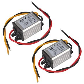 2PCS 12V to 6V Power Voltage Converter Buck Voltage Waterproof Converter Modules 3A 18W Car Power Converter Step Down Volt Module for Vehicle Automotive LED