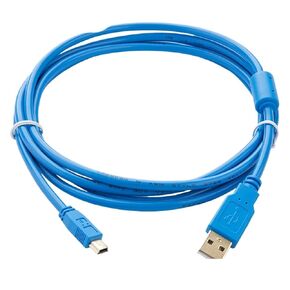 GT09-C30USB-5P Suitable for GT11/12 GT15 GT1050 GS200 GS2107 GOT1000 HMI USB to Mini Download with Magnetic Ring(Economic Blue,3 Meter)