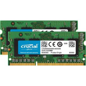 Crucial 16GB Kit (8GBx2) DDR3/DDR3L 1866 MT/s (PC3-14900) SODIMM 204-Pin Memory For Mac - CT2K8G3S186DM