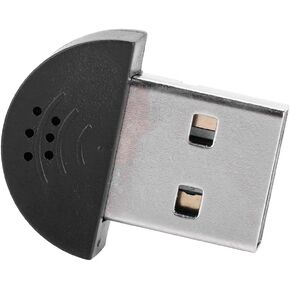Super Mini USB 2.0 Microphone Mic for Laptop, Desktop PCs with Noise Cancellation Omnidirectional Sound for Skype Voice Recognition Software Plug and Play (White)