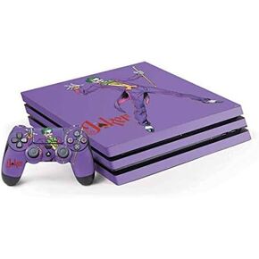 ألعاب Skinit Scenit Gaming Skin متوافقة مع PS4 Pro Console and Controller Bundle - Warner Bros المفاجئة المرخصة رسميًا - The Joker Design