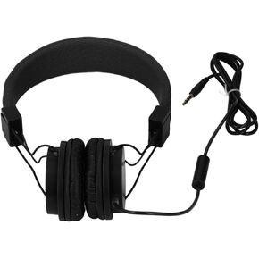 Auricular Wired Control in Line with The Microphone Noise That Cancels The Folding Band for Games from Music Calls, Plug & Play for Metal Abdominal Students (Blue)