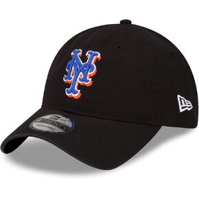 New Era 100% Authentic Exclusive New York Mets Black or Blue Team Classic 9twenty Hat (Black)