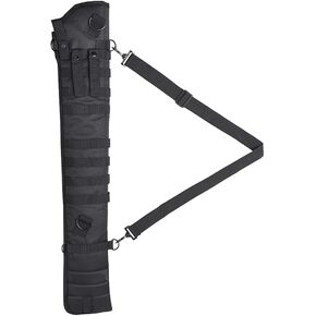 Raprance Tactical Shotgun Scabbard Holster with Shoulder Strap, MOLLE Compatible, Black