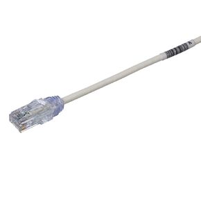 Panduit Cat6 28 AWG Small Diameter Network Modular Patch Cable/Cord, 2 Ft White UTP28SP2