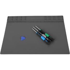 Keenso Mat of Heat Insulation Pad 350 Mm*250 Mm, Professional Maintenance Platform for Telephone Repaircomputer (Dark Blue)