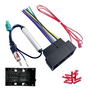 Radio Wiring Harness for Chrysler 2015-2020 Dodge 2013-2016 Jeep 2014-2020 Ram 2013-2019, 52Pin Aftermarket Car Stereo Wiring Harness Install Kit with Antenna Adapter for Pacifica Dart Grand Cherokee