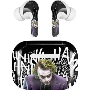 Skinit Decal Audio Skin Compatible with AirPods Pro 2nd Gen - Officially Licensed DC Comics The Joker Vintage Pose Pattern Design