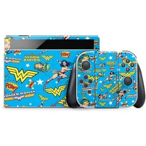 Skinit Decal Gaming Skin Compatible with Nintendo Switch OLED (2021) - Officially Licensed DC Comics Wonder Woman Logo Design