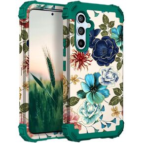 Hocase for Galaxy S25 Plus ، حماية شديدة التحمل من الصدمات الناعمة السيليكون المصد+حالة وقائية هجينة من البلاستيك الصلب لـ Samsung Galaxy S25 Plus (6.7 ")