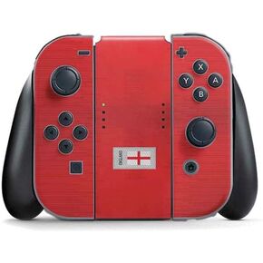 Skinit Skinit Gaming Gaming Skin متوافق مع Nintendo Switch (2017-2021) وحدة تحكم Joy-Con-تصميم علم كرة القدم في إنجلترا