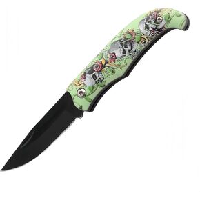Folding Knife with 3.46in Serrated Clip Point Blade and Rigid Plastic Handle for Outdoor Tactical Survival and EDC, Knife for Tactical, Hunting, Camping, Outdoor, Tactical, Gifts for Friends
