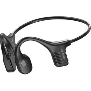 Bone Conduction Headphones Swimming IP68 Waterproof Bluetooth Headphones with 32GB MP3 Player Open Ear Wireless Headsets Underwater Clear Calls Large Battery for Running Cycling Workouts