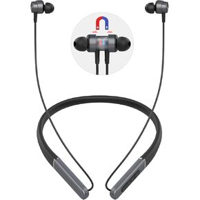Neckband Bluetooth Headphones,Wireless Earbuds with Magnetic Switch,Built-in Microphone Earphone,40H Playtime,ENC+IPX5 Waterproof HD Bass,for Sports/Running/Gym/Travel,Compatible iOS/Android
