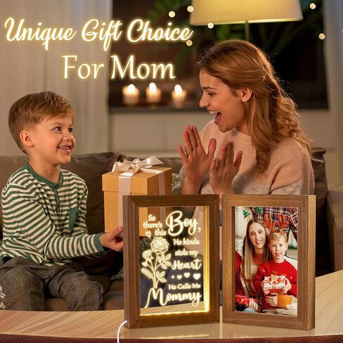 Father's Day Gifts from Daughter Son Kids Wife Dad Gifts for Dad Who Wants Nothing Best Dad Gift - Night Light with Dad Picture Frame for 5x7 Photos Gifts for New Dad Step Dad Bonus Dad Birthday Gifts in Kuwait