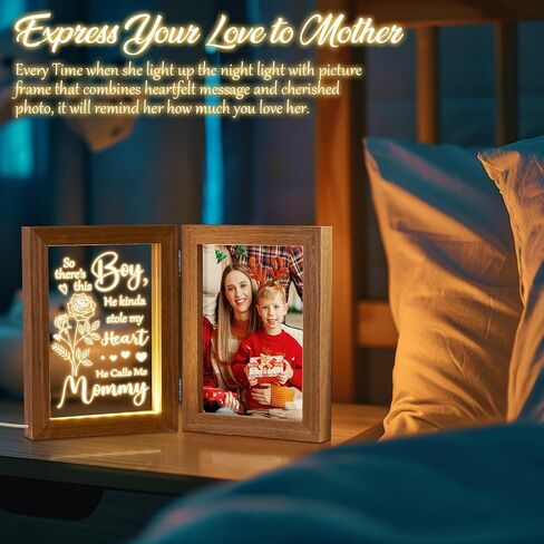 Father's Day Gifts from Daughter Son Kids Wife Dad Gifts for Dad Who Wants Nothing Best Dad Gift - Night Light with Dad Picture Frame for 5x7 Photos Gifts for New Dad Step Dad Bonus Dad Birthday Gifts in Kuwait