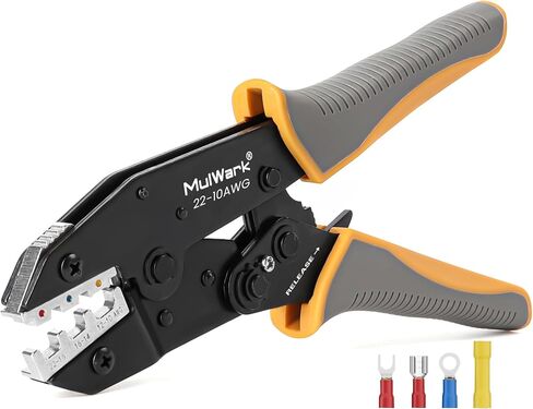 MulWark 3 in 1 Automatic Self Adjusting Wire Stripper/Cutter/Crimper, 8 Inch Multi Pliers For Electrical Wire Stripping, Cable Cutting, Crimping Tool from 8 AWG to 30 AWG in Saudi Arabia