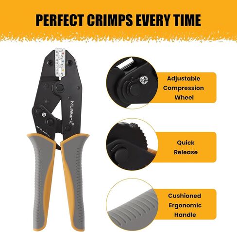 MulWark 3 in 1 Automatic Self Adjusting Wire Stripper/Cutter/Crimper, 8 Inch Multi Pliers For Electrical Wire Stripping, Cable Cutting, Crimping Tool from 8 AWG to 30 AWG in Saudi Arabia