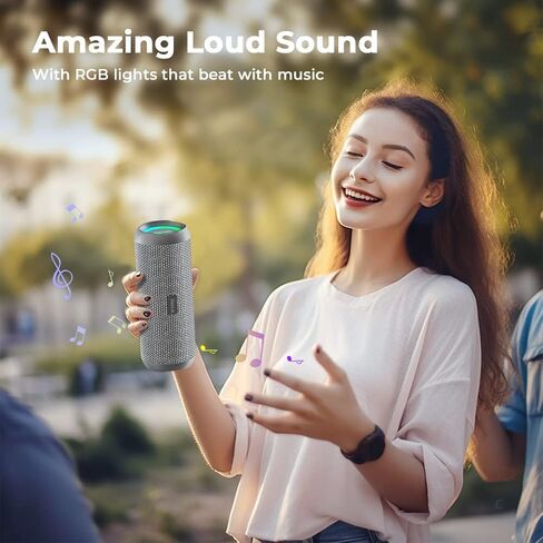 Rienok 2 Pack Portable Bluetooth Speaker 30W الاقتران المزدوج الاستريو اللاسلكي الحقيقي HD الصوت IPX7 مقاوم للماء في الهواء الطلق دش لاسلكي مكبر صوت Bluetooth in Saudi Arabia