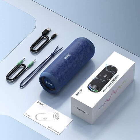 Rienok 2 Pack Portable Bluetooth Speaker 30W الاقتران المزدوج الاستريو اللاسلكي الحقيقي HD الصوت IPX7 مقاوم للماء في الهواء الطلق دش لاسلكي مكبر صوت Bluetooth in Saudi Arabia