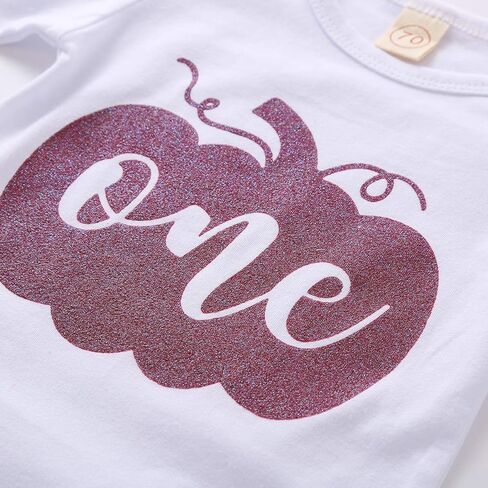 HAPPYMA طفلة واحدة 1st عيد ميلاد وتتسابق اليقطين طويلة الأكمام رومبير تول توتو تنورة عقال الخريف الملابس مجموعة in Kuwait