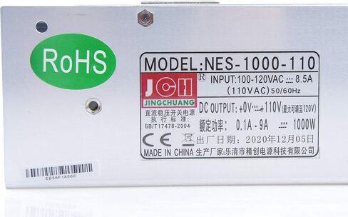 1000W Adjustable DC Power Voltage Converter AC 110V to DC 0-110V 0-9A Module 110V 1KW Switching Power Supply Digital Display 110V Voltage Regulator Built in Cooling Fan (110V 9A) in Saudi Arabia