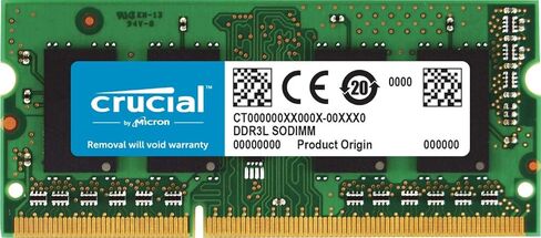 مجموعة حاسمة 16 جيجا بايت (8GBX2) DDR3/DDR3L 1866 MT/S (PC3-14900) SODIMM 204-PIN MEMORY لـ MAC-CT2K8G3S186DM in Kuwait