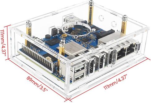 الجار الحراري للبرتقالي PI 5 بالإضافة إلى حالة أكريليك- غلاف شفاف صافي- غطاء مع مروحة التبريد/أحواض الحرارة الألومنيوم in Kuwait