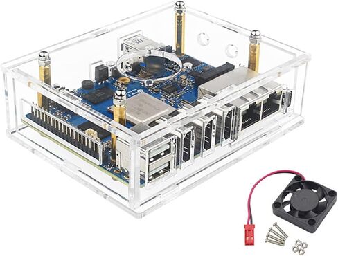 الجار الحراري للبرتقالي PI 5 بالإضافة إلى حالة أكريليك- غلاف شفاف صافي- غطاء مع مروحة التبريد/أحواض الحرارة الألومنيوم in Kuwait