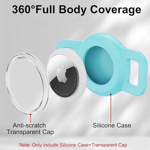 حامل بطاقة هوائية لطوق القطط لياقة القطط الهوائية، حامل بطاقة هوائية واقٍ لطوق الكلب الصغير Apple Airtag، عبوتان من حافظة Airtag ضد الفقدان وواقيات للحيوانات الأليفة - أسود in Kuwait