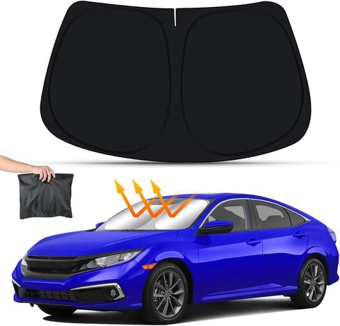 Car Sun Shade for Hyundai Kona 2018 2019 2020 2021 2022 2023 and Hyundai Kona Electric 2019-2023 Auto Interior Accessories Window Windshield Sunshade Insulation Protector Curtains Cover Visor in Saudi Arabia