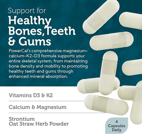 Zahler PowerCal, Calcium Supplement with Vitamin D, Promotes Healthy Bones Teeth and Gums, Certified Kosher, 180 Capsules in Saudi Arabia