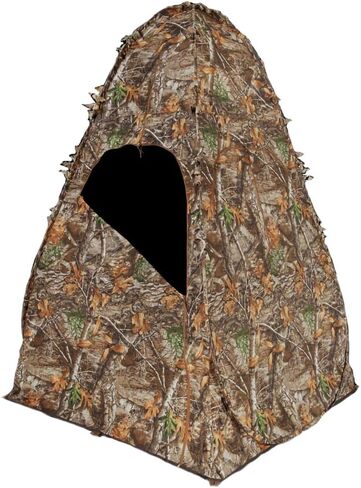 Ameristep Doghouse Lightweight Durable Hunting Spring Steel Ground Blind with 8 Windows & Backpack Carrying Case - 2 Hunters Concealment - Easy Setup & Takedown - Canada Compliant in Saudi Arabia