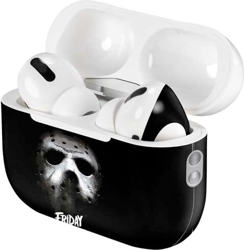 Skinit Decal Audio Skin Compatible with AirPods Pro 2nd Gen - Officially Licensed Warner Bros Friday The 13th Jason Voorhees Dripping Mask Design in Saudi Arabia