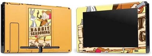 Skinit Decal Gaming Skin Compatible with Nintendo Switch Bundle - Officially Licensed Looney Tunes Rabbit Seasoning Design in Saudi Arabia