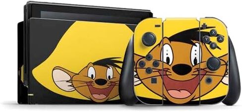 Skinit Decal Gaming Skin Compatible with Nintendo Switch Bundle - Officially Licensed Looney Tunes Rabbit Seasoning Design in Saudi Arabia