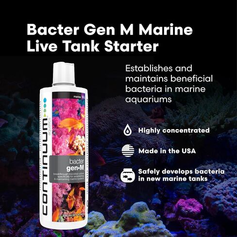 Continuum Aquatics Bacter Gen-M, Marine Microbe Culture, 2-Liter in Saudi Arabia