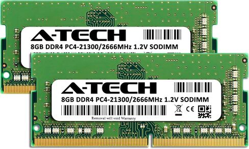 A-Tech 16GB Kit (2x8GB) RAM for Dell OptiPlex 7770, 7760, 7470, 7460, 5270, 5260 All-in-One Desktops | DDR4 2666 MHz SODIMM PC4-21300 Memory Upgrade in Kuwait
